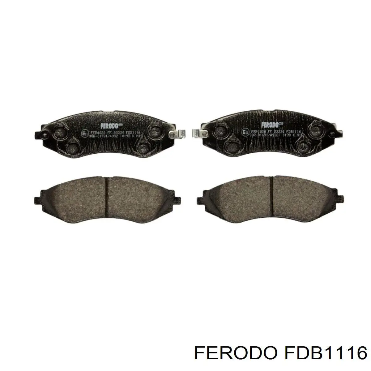 Передние тормозные колодки FDB1116 Ferodo