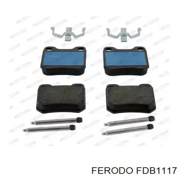 FDB1117 Ferodo колодки тормозные задние дисковые