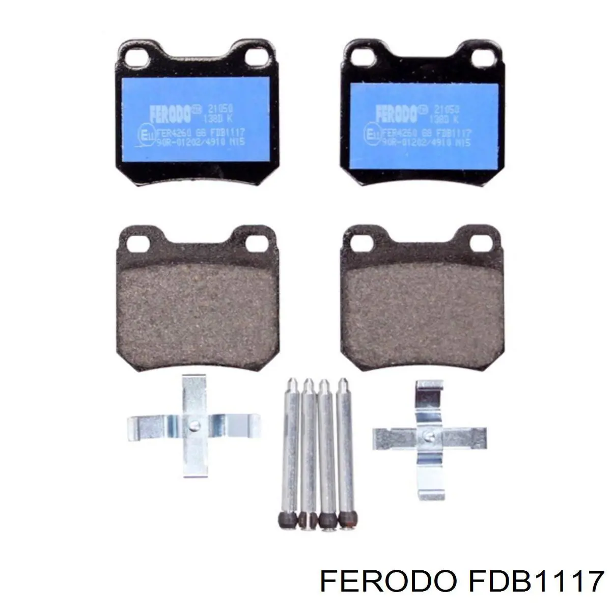 Купить FDB1117 Ferodo Колодки тормозные задние, дисковые
