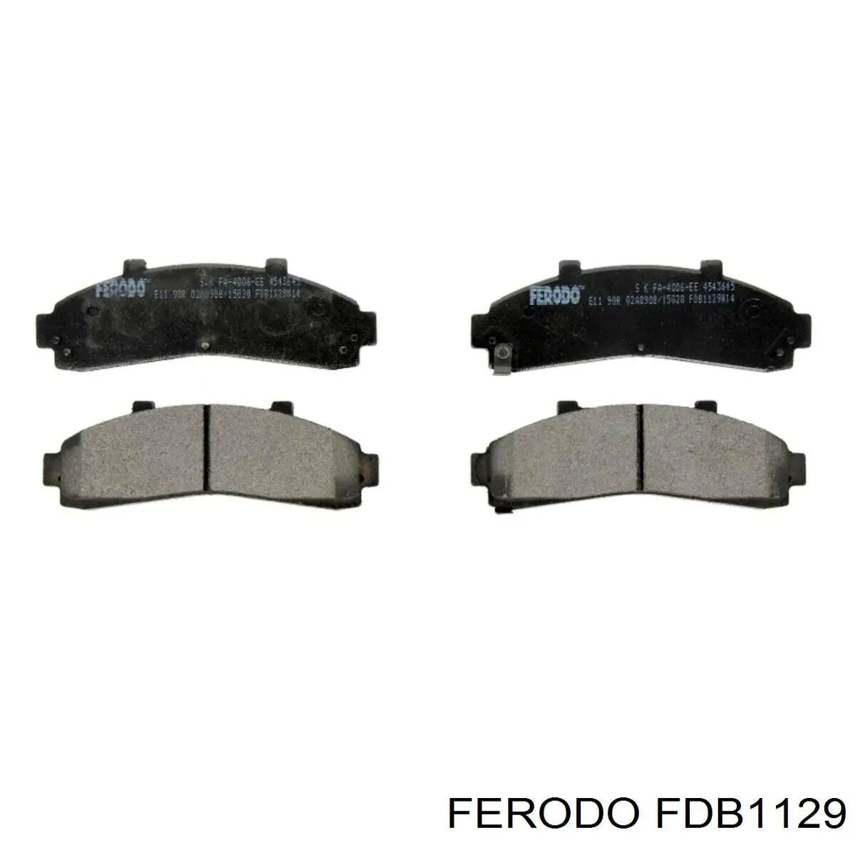 FDB1129 Ferodo передние тормозные колодки