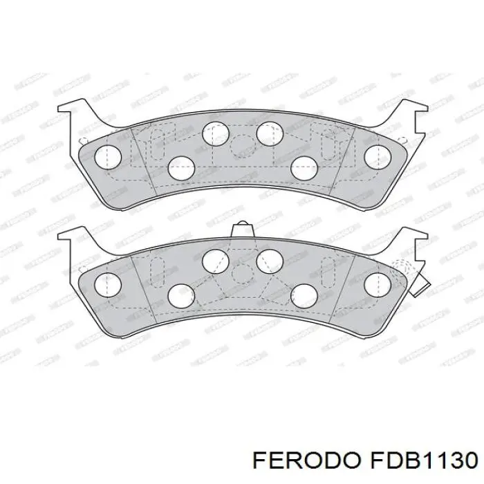 FDB1130 Ferodo задние тормозные колодки