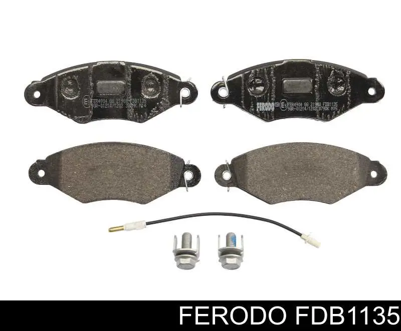 Передние тормозные колодки FDB1135 Ferodo