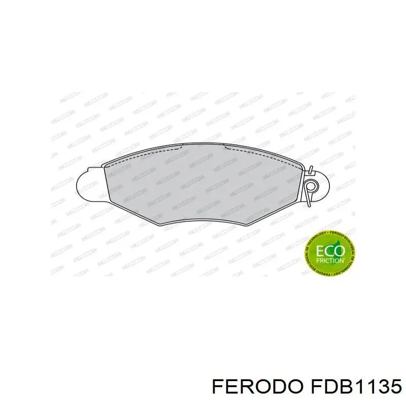 Купить FDB1135 Ferodo Колодки тормозные