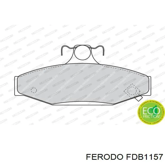 FDB1157 Ferodo задние тормозные колодки