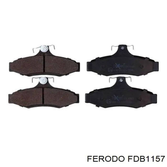 Pastillas de freno traseras FDB1157 Ferodo