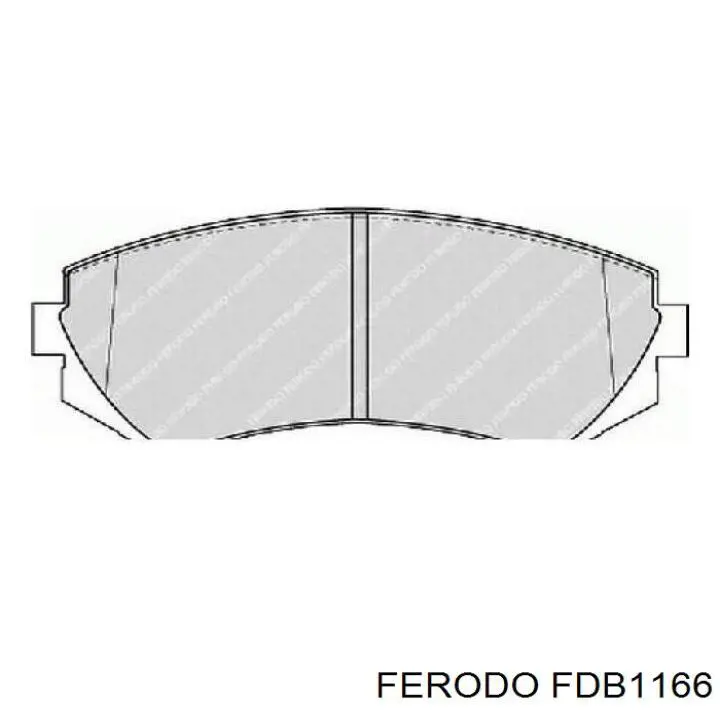 Передние тормозные колодки FDB1166 Ferodo