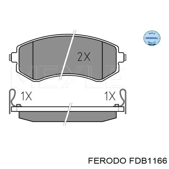 Колодки Ferodo FDB1166 цена, от 28.01 USD