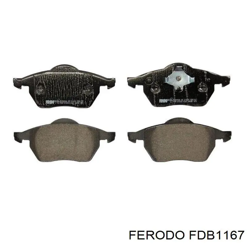 Передние тормозные колодки FDB1167 Ferodo