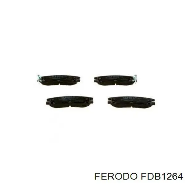 Pastillas de freno traseras FDB1264 Ferodo