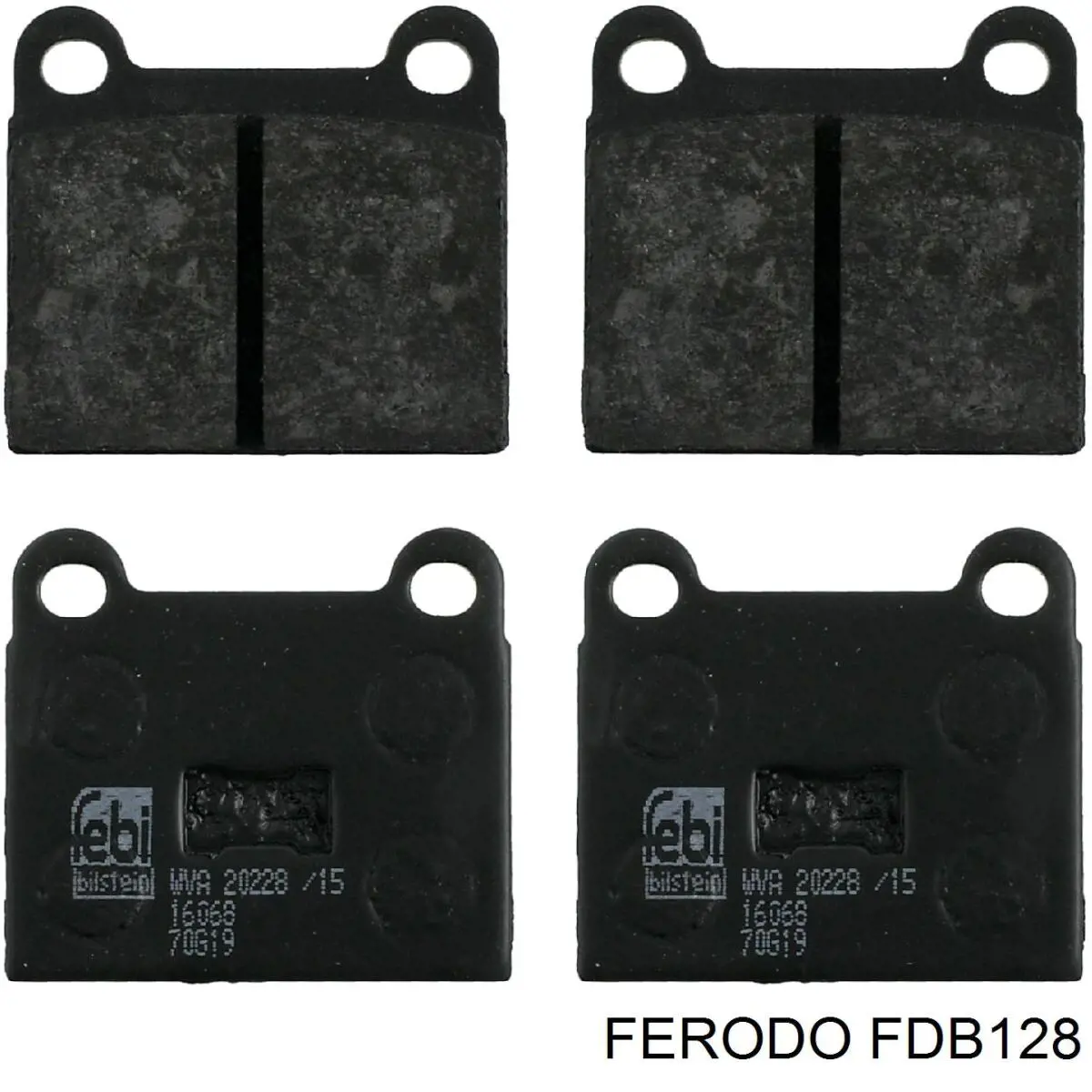 FDB128 Ferodo колодки тормозные передние дисковые