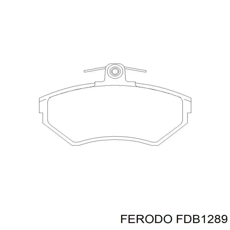 Тормозные колодки Ferodo FDB1289