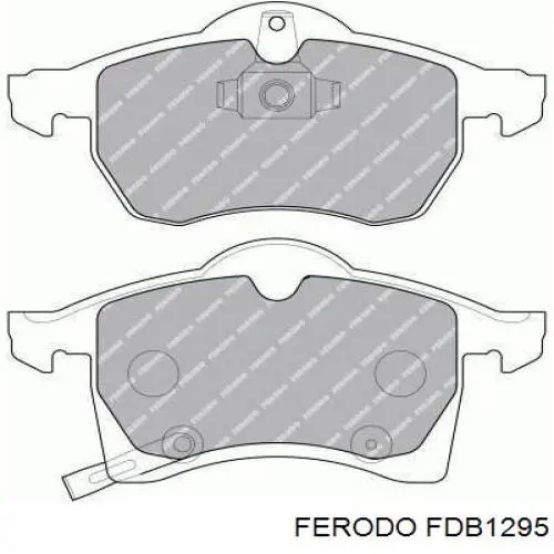 Колодки тормозные передние дисковые Ferodo FDB1295