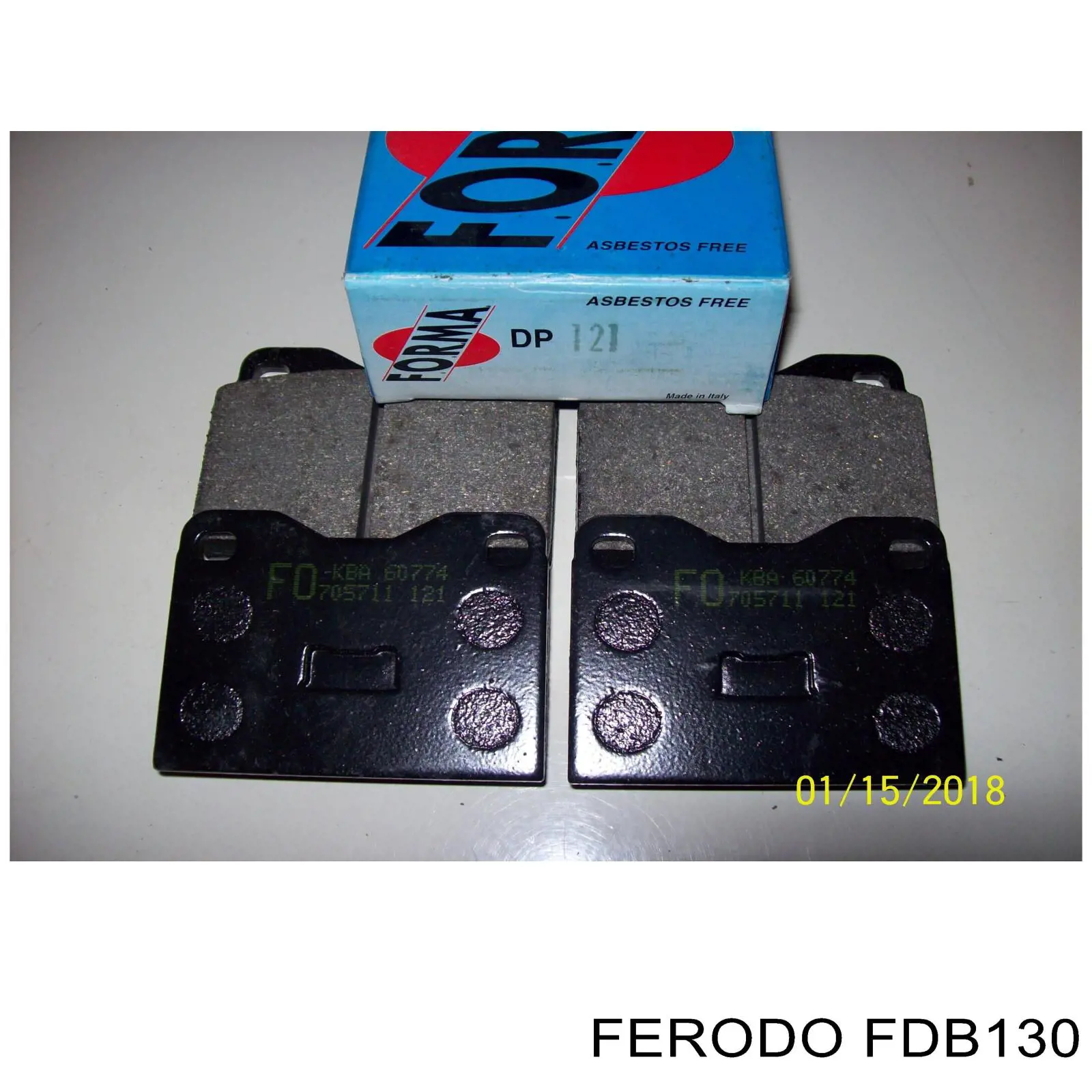 Передние тормозные колодки FDB130 Ferodo