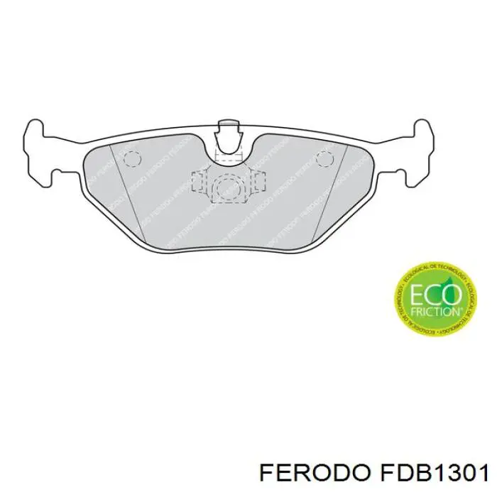 Задние тормозные колодки FDB1301 Ferodo