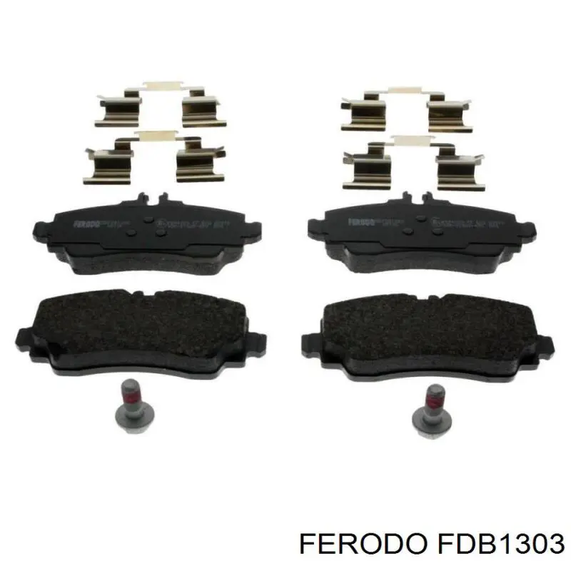 Колодки гальмівні передні, дискові FDB1303 Ferodo