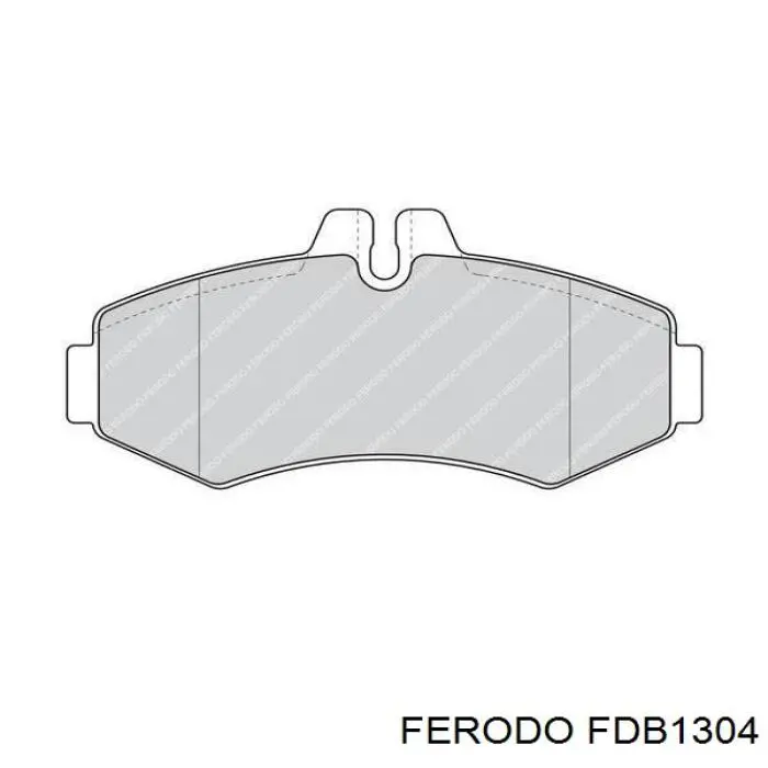 FDB1304 Ferodo колодки тормозные передние дисковые