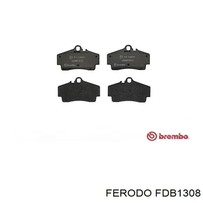 Pastillas de freno traseras FDB1308 Ferodo