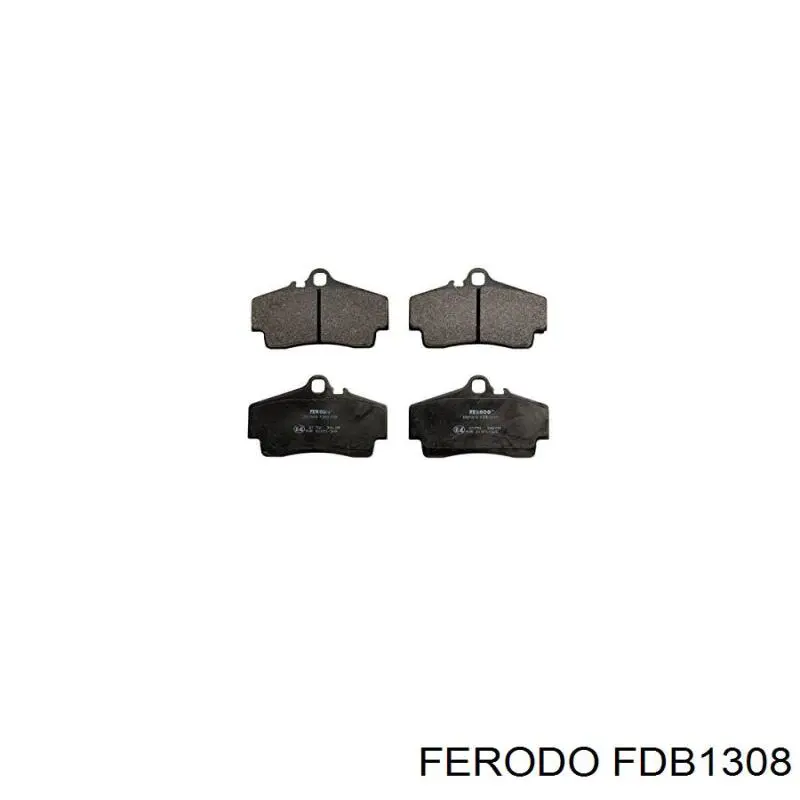 Купить FDB1308 Ferodo Колодки тормозные задние, дисковые