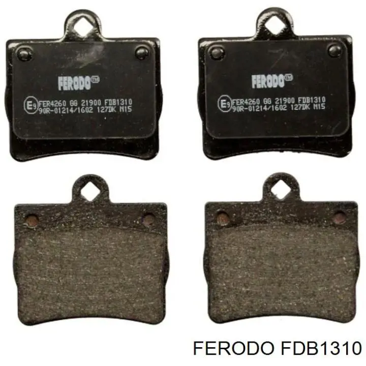 FDB1310 Ferodo колодки тормозные задние дисковые