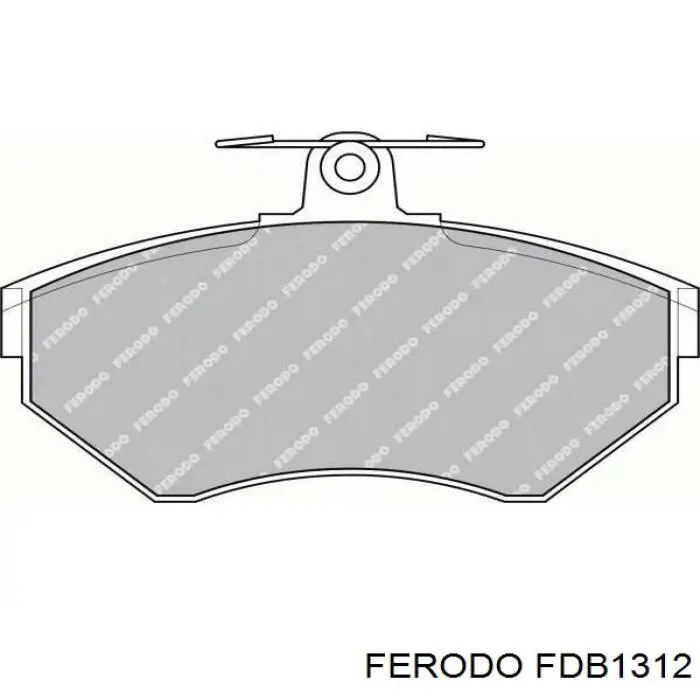 FDB1312 Ferodo колодки тормозные передние дисковые