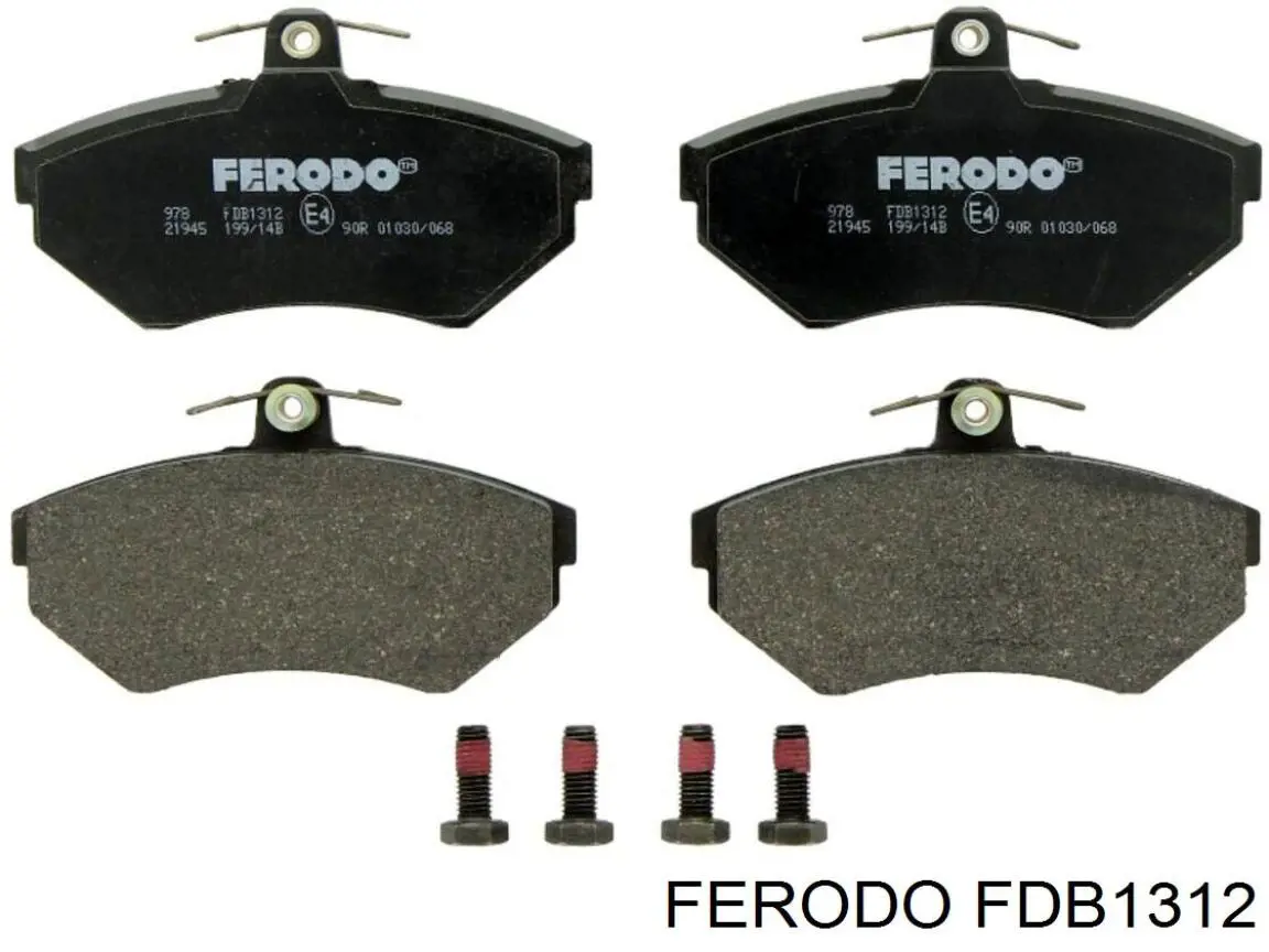 Pastillas de freno delanteras FDB1312 Ferodo