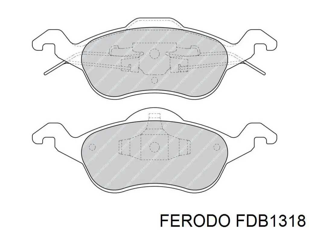 FDB1318 Ferodo передние тормозные колодки