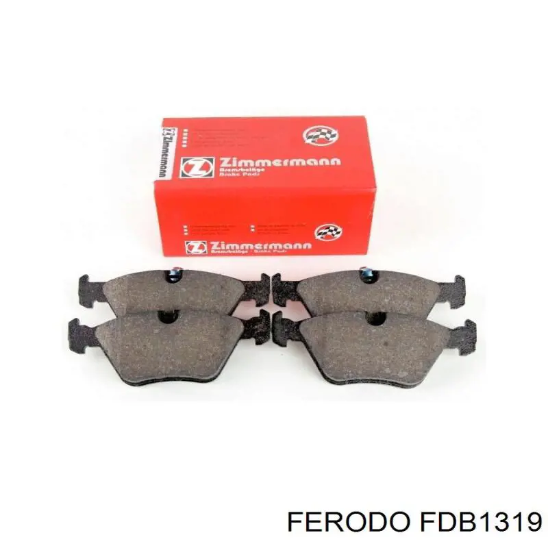 Купить FDB1319 Ferodo Колодки тормозные задние, дисковые