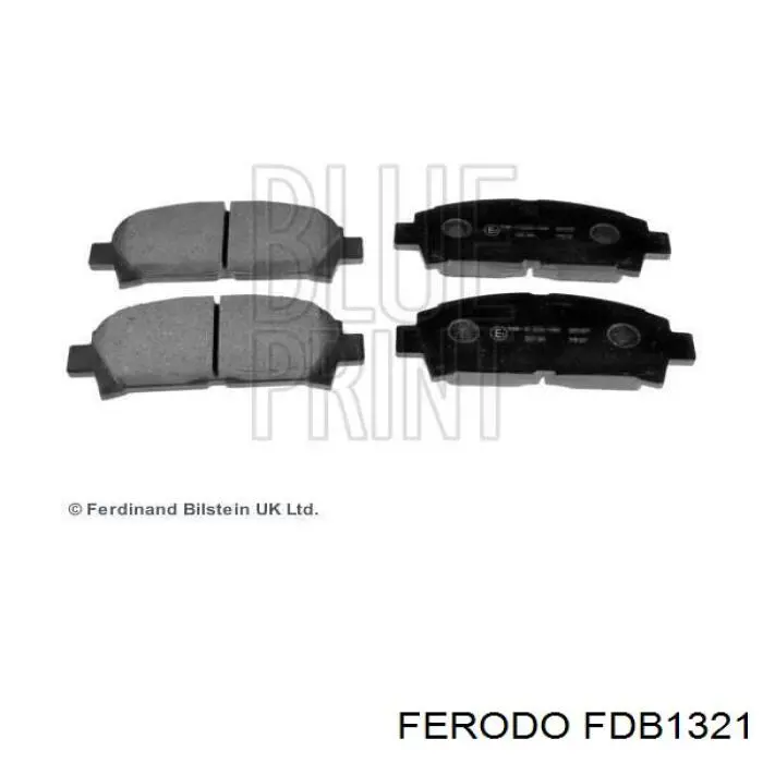 Передние тормозные колодки FDB1321 Ferodo