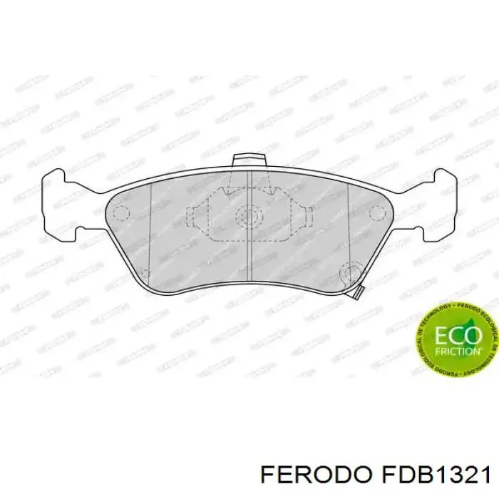 FDB1321 Ferodo колодки тормозные передние дисковые