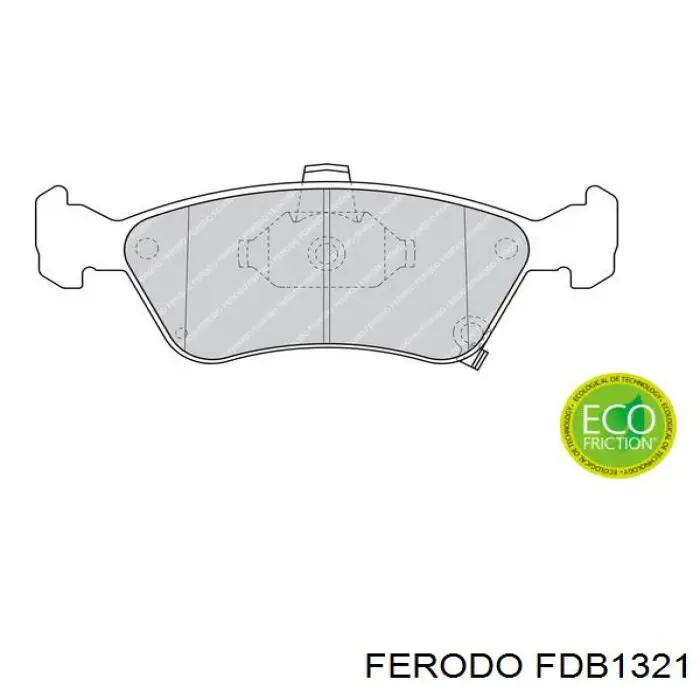 Колодки Ferodo FDB1321 цена, от 18.98 USD