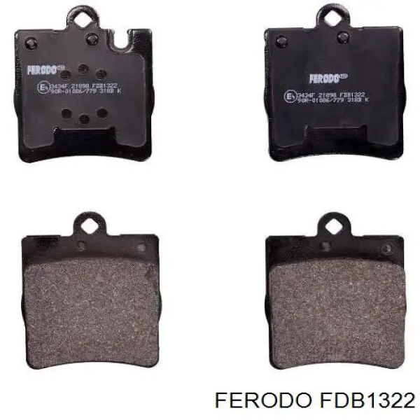 FDB1322 Ferodo колодки тормозные задние дисковые