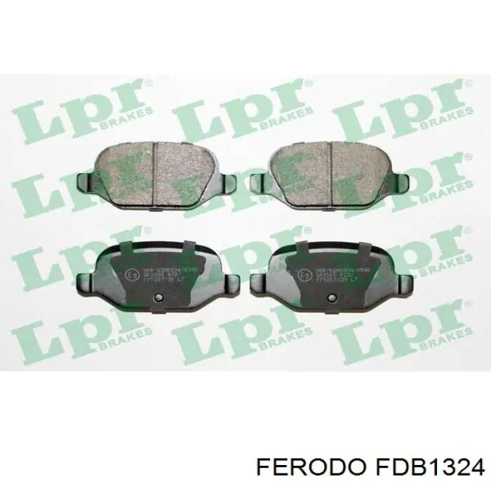 FDB1324 Ferodo колодки тормозные задние дисковые
