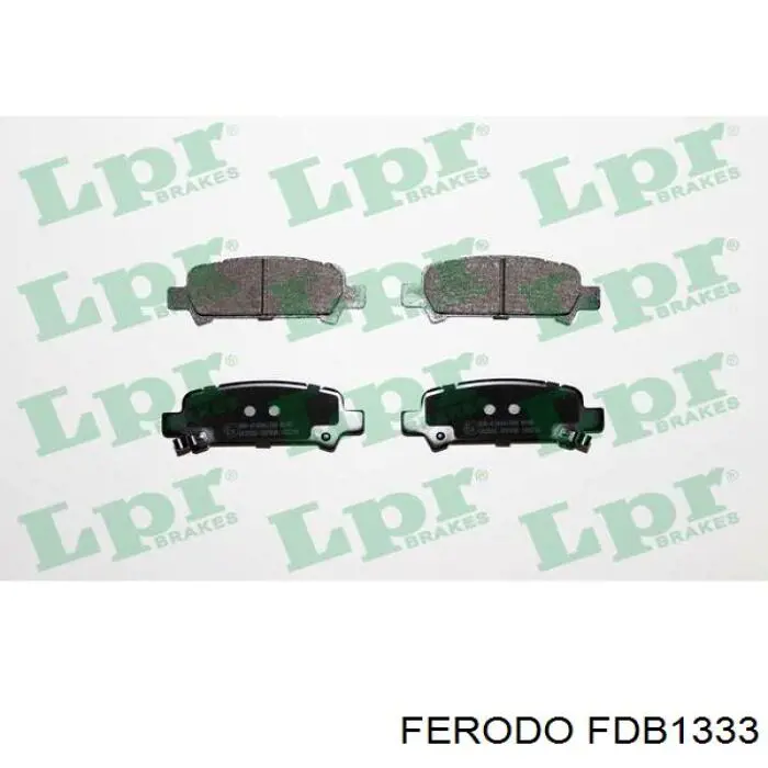 Купить FDB1333 Ferodo Колодки тормозные задние, дисковые