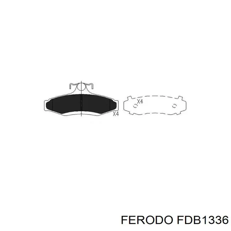 Колодки дисковые  Ferodo FDB1336 цена, от 13.05 USD