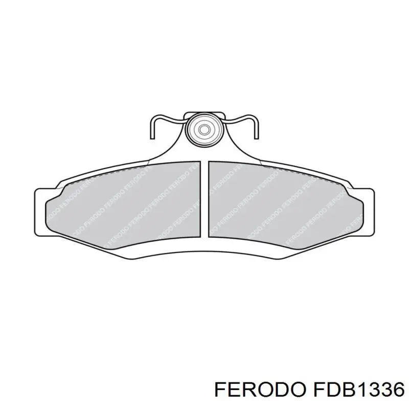 FDB1336 Ferodo колодки тормозные задние дисковые