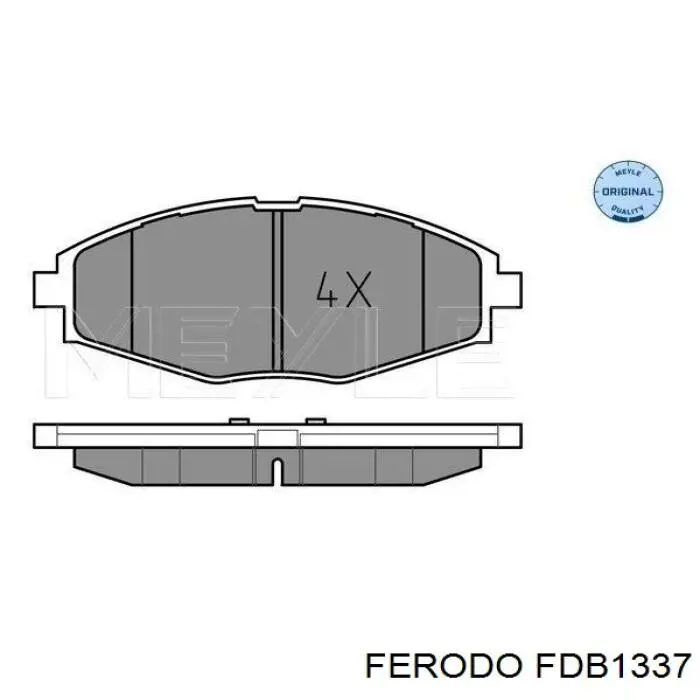 Колодки Ferodo FDB1337 цена, от 12.29 USD