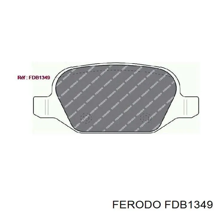 Колодки дисковые  Ferodo FDB1349 цена, от 24.88 USD