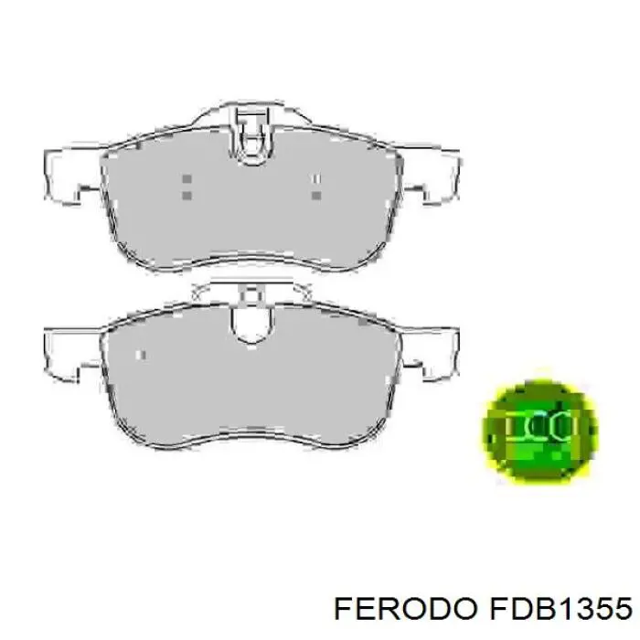 Передние тормозные колодки FDB1355 Ferodo