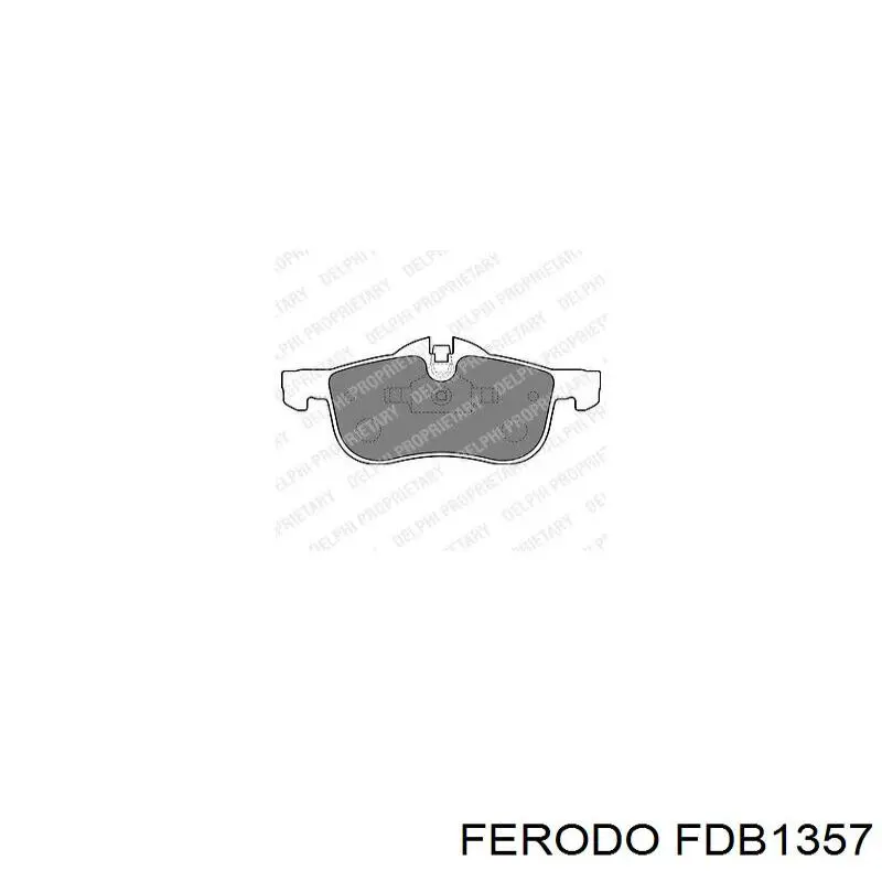 Колодки Ferodo FDB1357 цена, от 31.96 USD