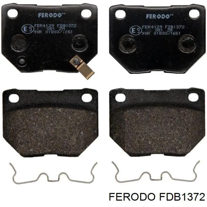 FDB1372 Ferodo задние тормозные колодки