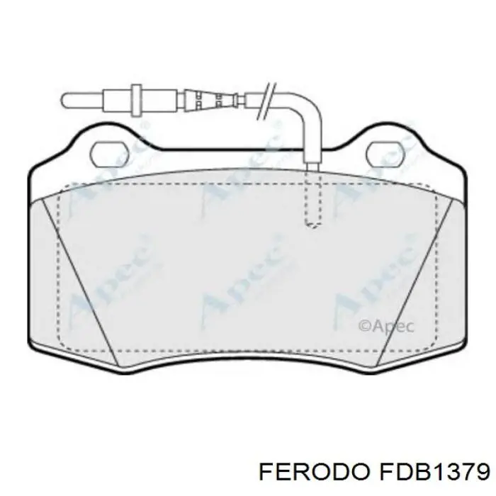 Колодки Ferodo FDB1379 цена, от 34.66 USD