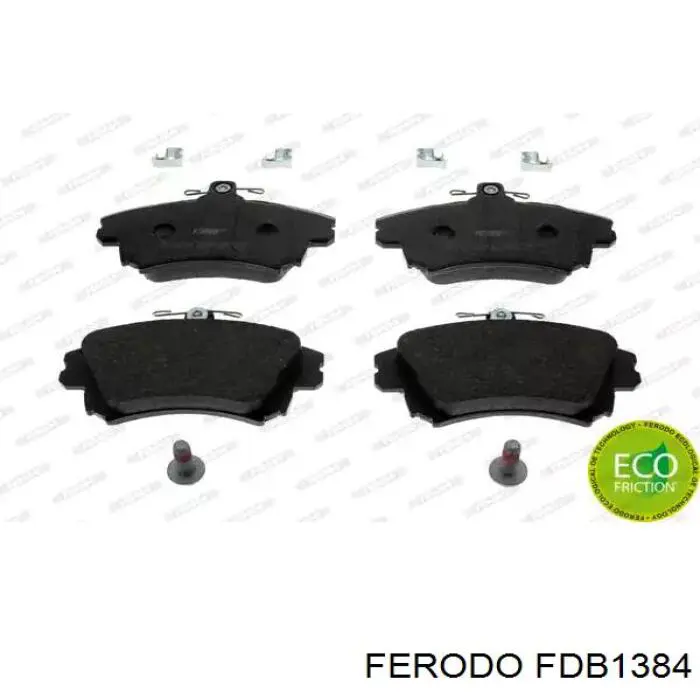 FDB1384 Ferodo колодки тормозные передние дисковые