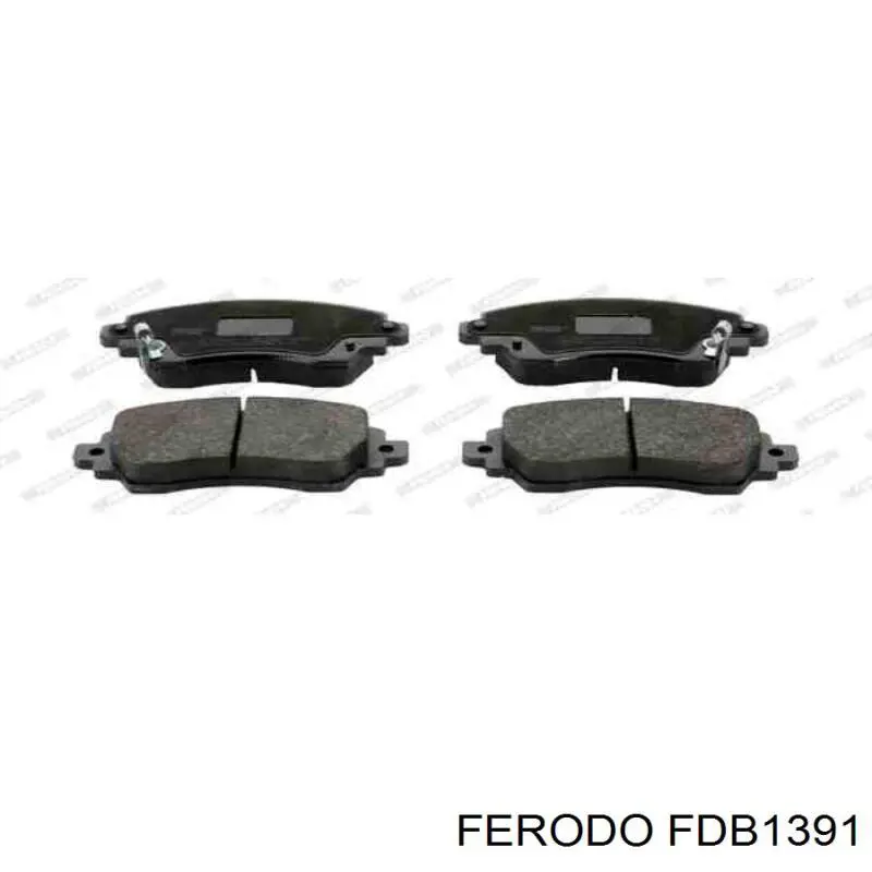 FDB1391 Ferodo колодки тормозные передние дисковые