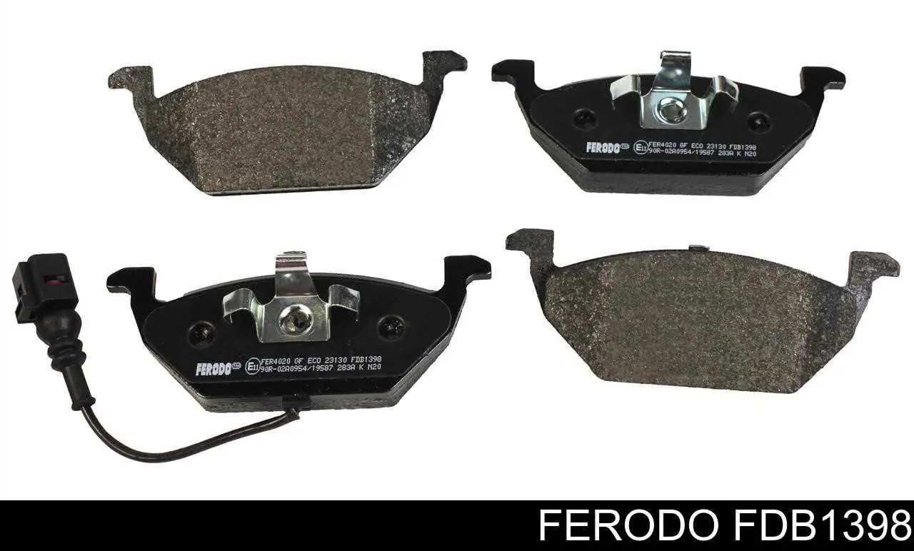 FDB1398 Ferodo колодки тормозные передние дисковые