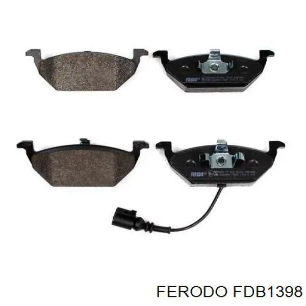 Передние тормозные колодки FDB1398 Ferodo