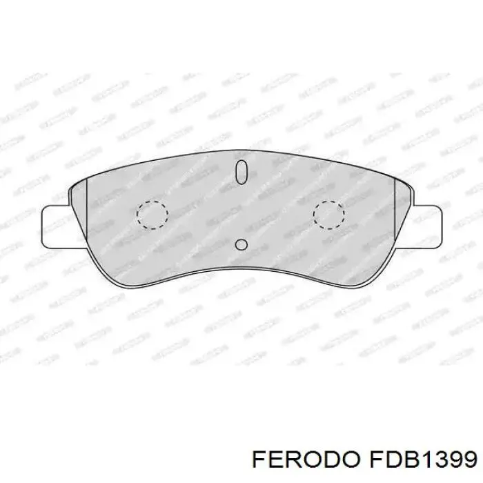 FDB1399 Ferodo колодки тормозные передние дисковые