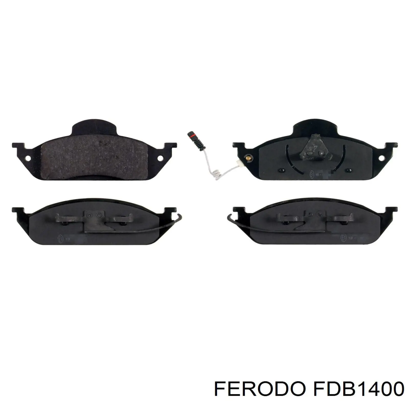 Pastillas de freno delanteras FDB1400 Ferodo