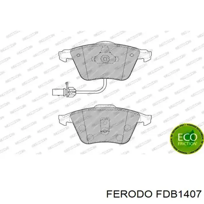 FDB1407 Ferodo передние тормозные колодки