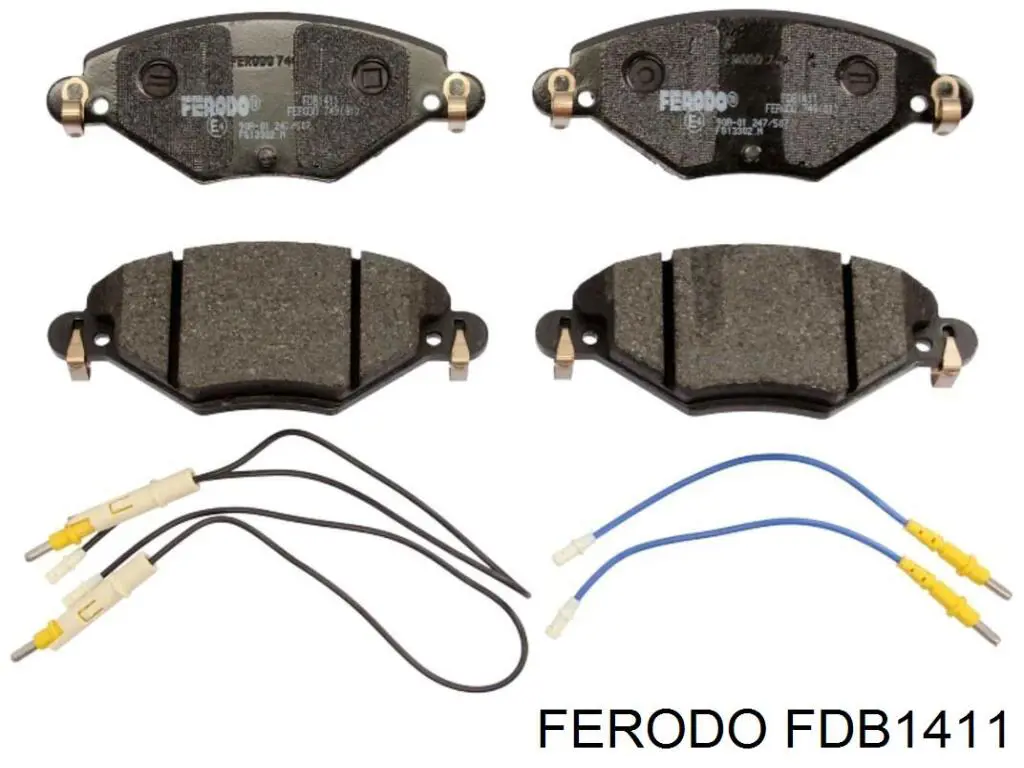 Передние тормозные колодки FDB1411 Ferodo