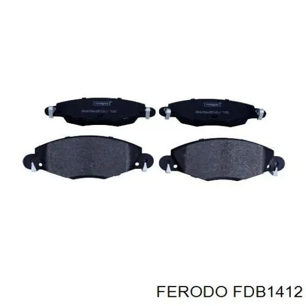Pastillas de freno delanteras FDB1412 Ferodo